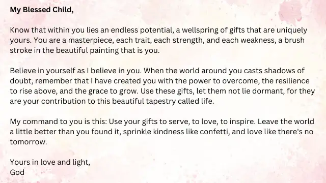 Love Letter From God