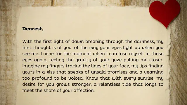 Seductive Love Letter