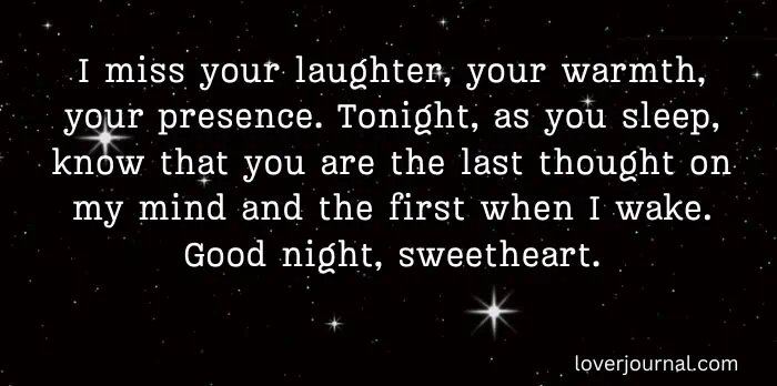 Heart-touching good night messages for her