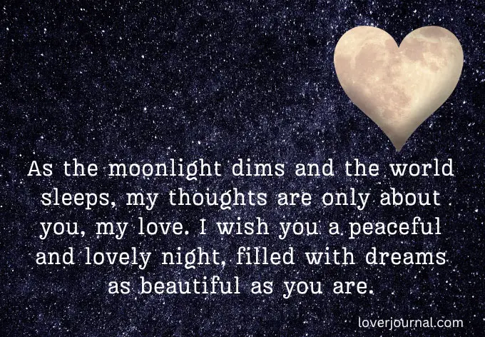 Romantic Good Night Love Messages