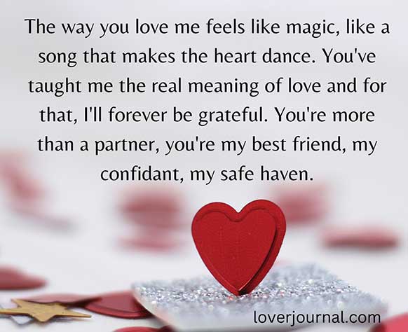 Touching love messages to make him cry