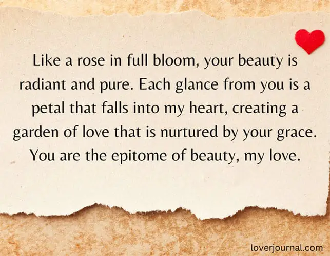 You are so beautiful love messages