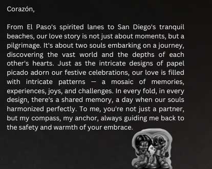 Sweet Chicano love letter