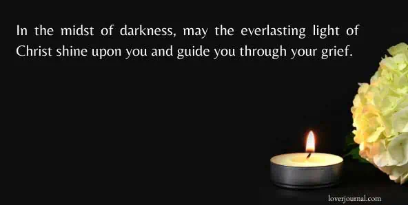 Christian Condolence Message for Loss of Loved One