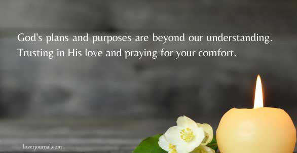 Christian Condolence Messages To Family