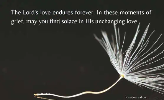 Death condolence message