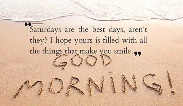 Good Morning Saturday Messages