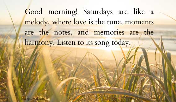 Happy saturday morning wishes