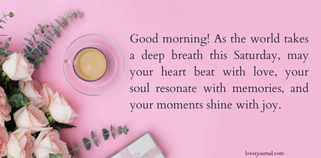 Morning quotes saturday