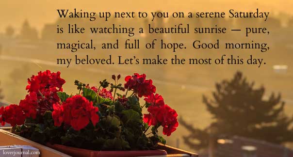 Positive Good Morning Saturday Messages