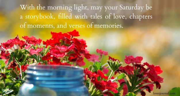 Saturday morning love quotes