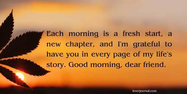 Heart Touching Good Morning Message For A Female Friend