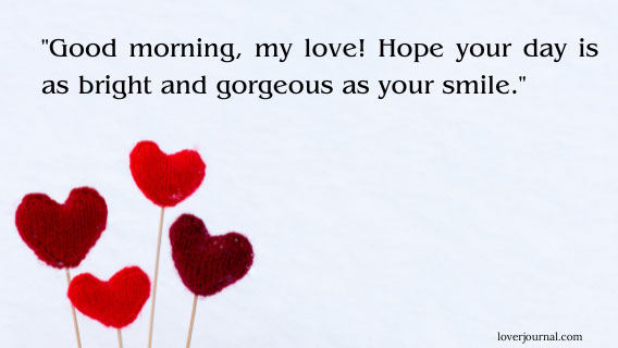 Sweet good morning love text messages