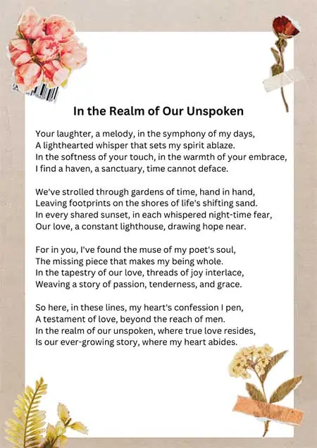 Deep Love Poems For Her That Will Make Her Cry