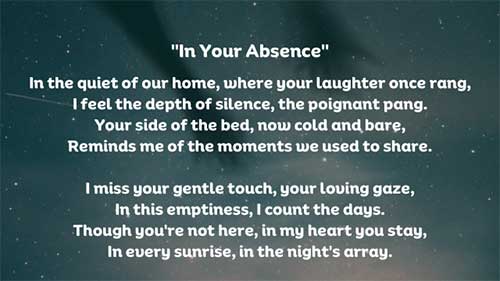 I Miss You Husband Poems