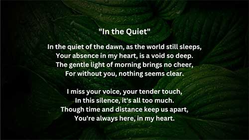 I Miss You Poems For Him From The Heart