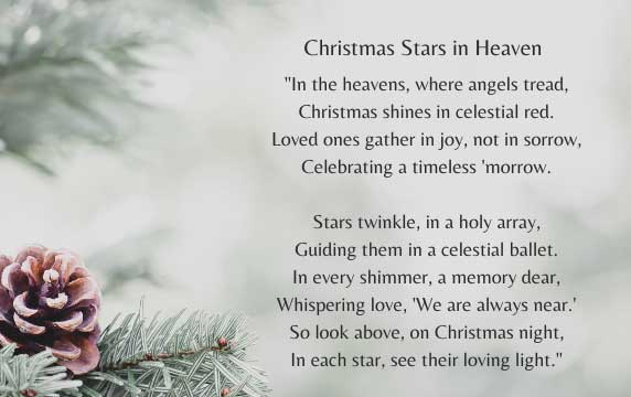 Inspirational Poems About Christmas In Heaven