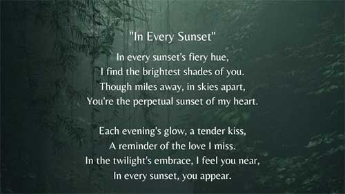 Romantic I Miss You Poems For Boyfriend
