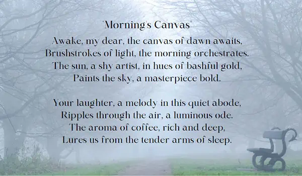 Good morning poems for her