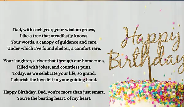 Happy Birthday Poems For Dad From Daughter - Infoupdate.org