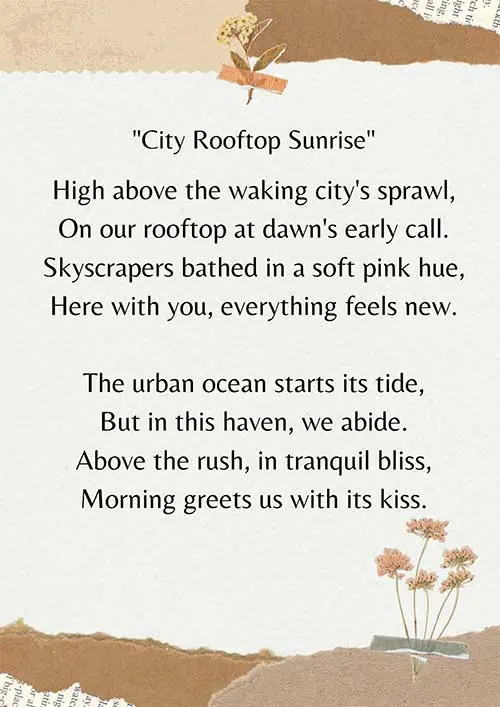 Short good morning poems for her
