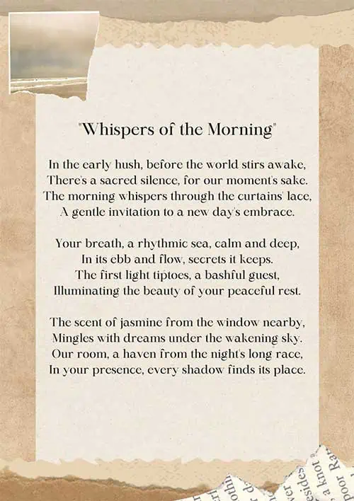 Sweet Good Morning Poems For Her