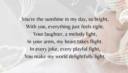 Sweet poems for him to make him smile