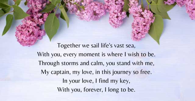 Sweet poems for husband