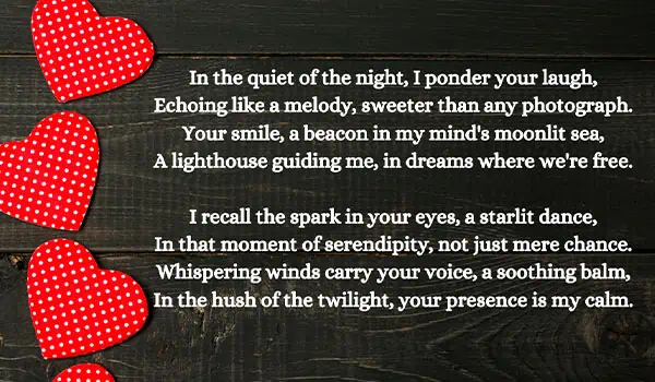 Thinking Of You Poems For Her