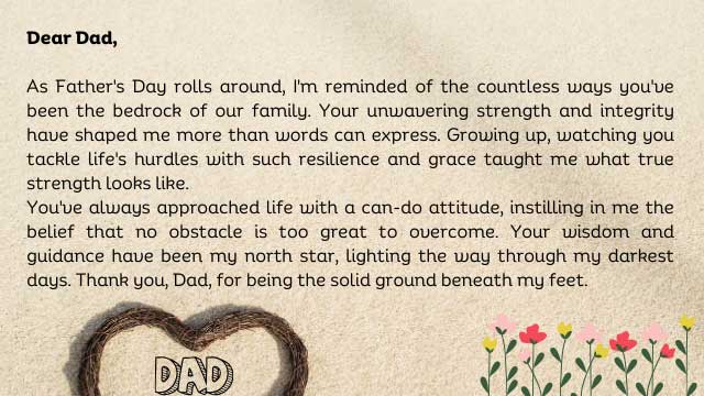 Letters For Father's Day From Son