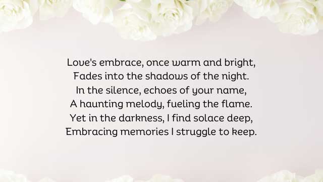 Short Sad Poems About Love