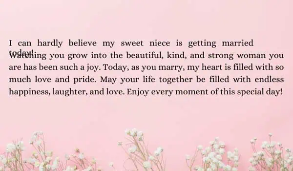 Letters To The Bride From Aunt