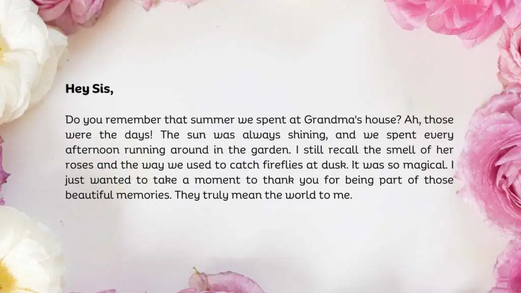 Letters To Sisters