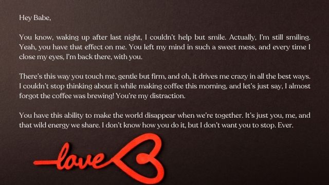 Erotic Letter For Boyfriend
