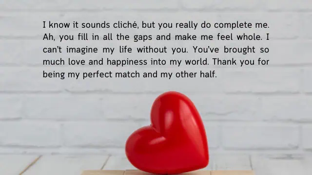 Honest and trust love letter for him