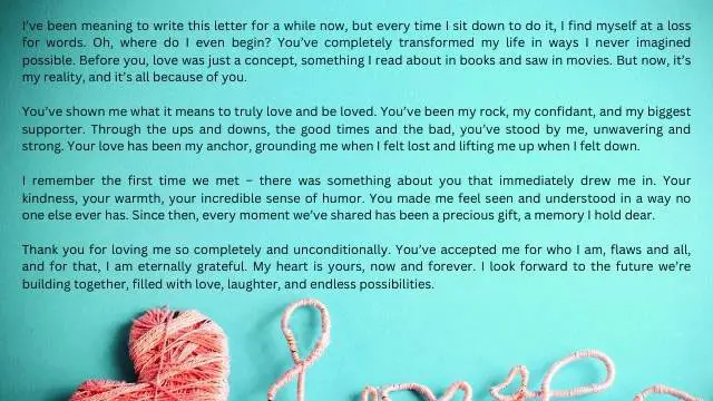 Love letters for him from the heart long distance