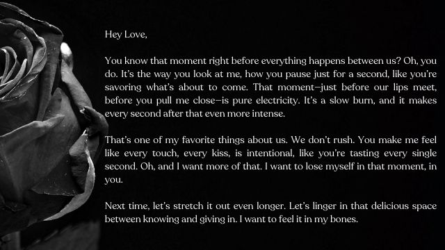 Seductive Letters To Boyfriend In Jail