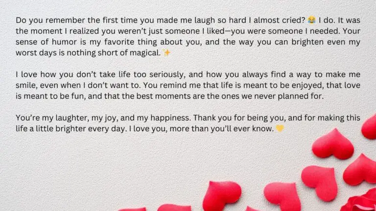 Sweet Love Letters For Him