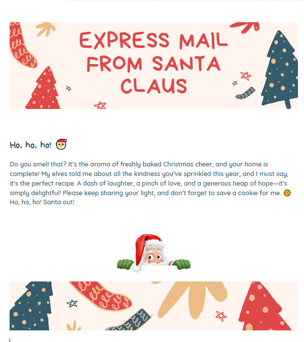 Christmas Day Letters From Santa
