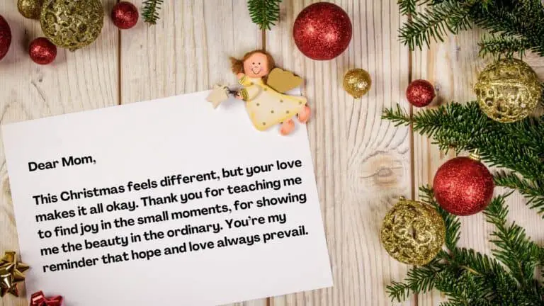 Christmas Letters To Mom