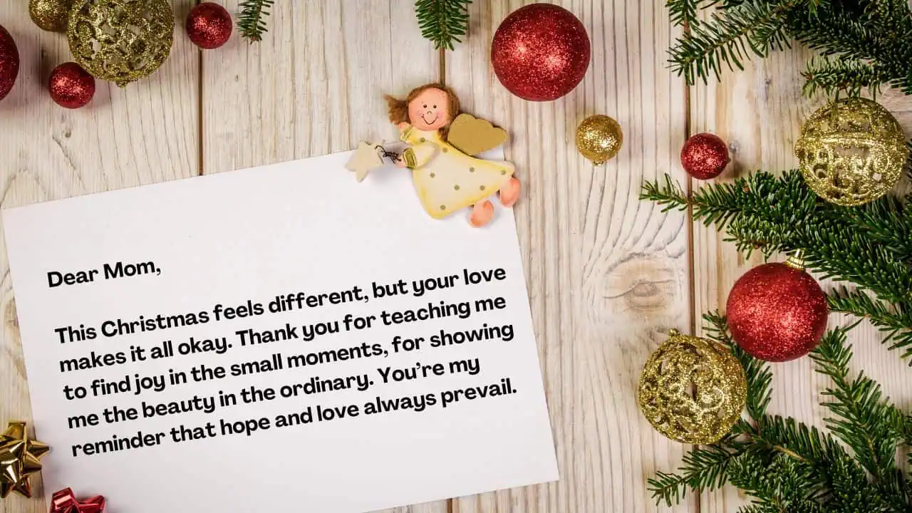 Christmas Letters To Mom