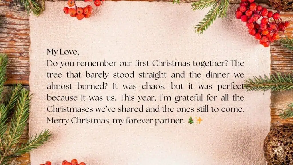 Christmas Letters To Your Wife