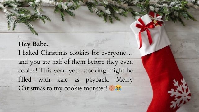 Funny Christmas letters to your husband
