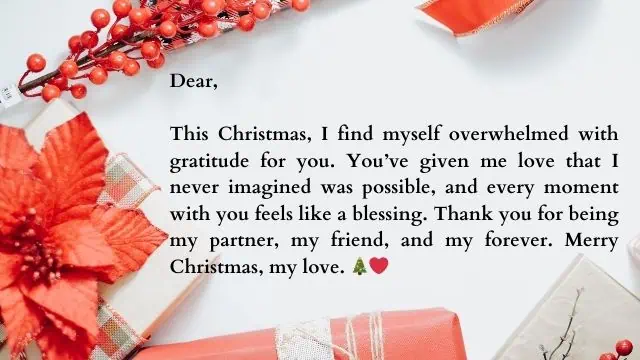 Heart touching christmas letters to your husband