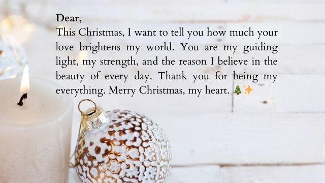 Inspirational Christmas letters to your husband