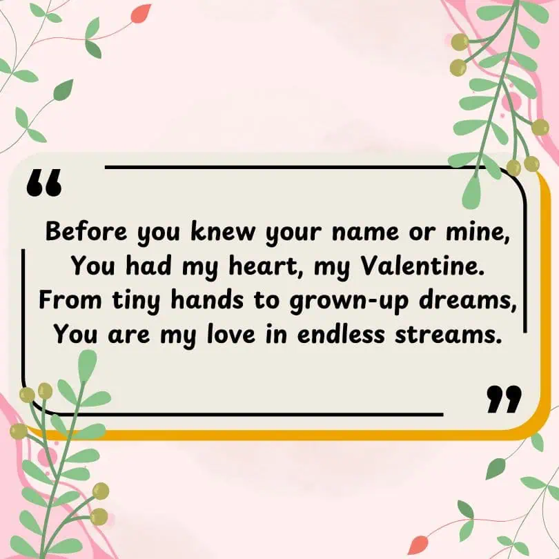 Valentine Poems For Daughter