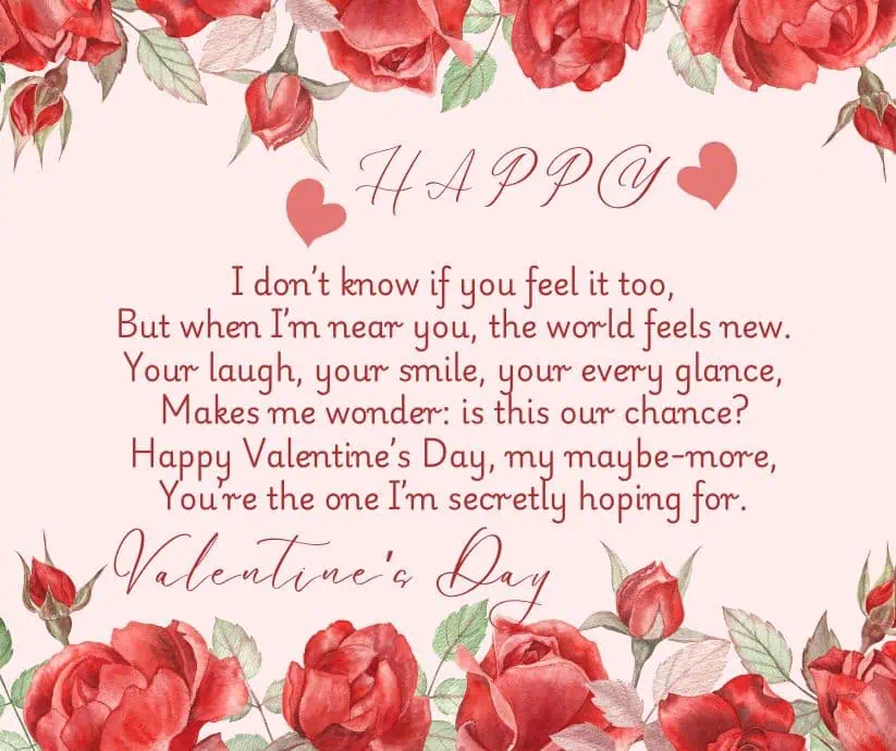 Valentine's Day Poems For Your Crush​